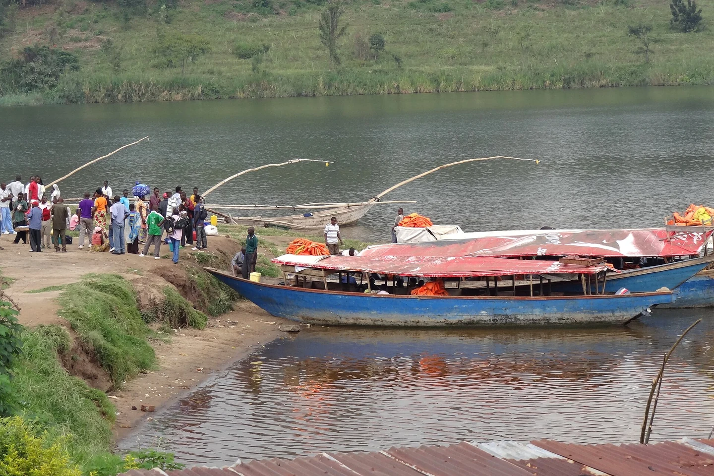 A harbor near Rubavu and Gisenyi